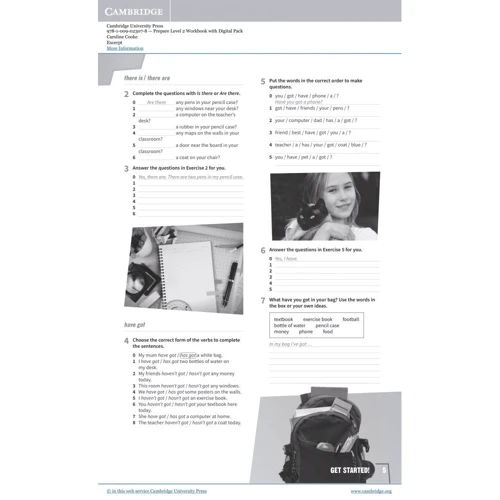 Робочий зошит Prepare! Updated 2nd Edition 2: Workbook with Digital Pack: ISBN 9781009023078