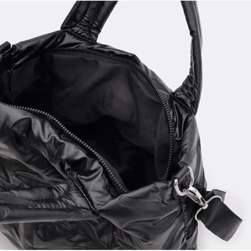 Женская сумка тоут Monsen черная (C1KP9549bl-black): Фактура Тканая, Стеганая