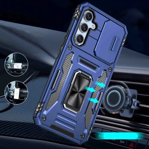 Чохол для телефона Mobile Case Camshield Army Ring Navy для Samsung A356 Galaxy A35 / A556 Galaxy A55: Сумісність Samsung A356 Galaxy A35 / A556 Galaxy A55