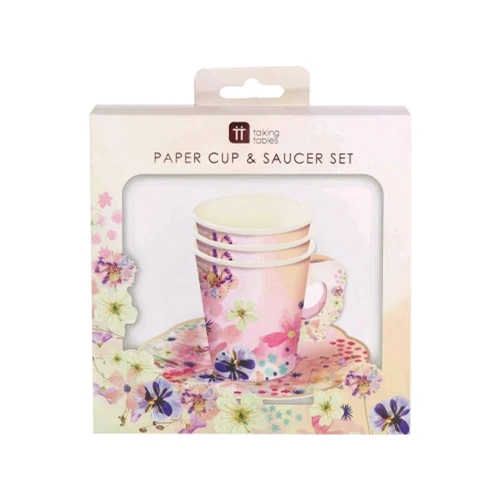 Сервіровка столу Набір чашок та блюдець Talking Tables Blossom Girls 12 компл (BG-CUPSET) фото 1