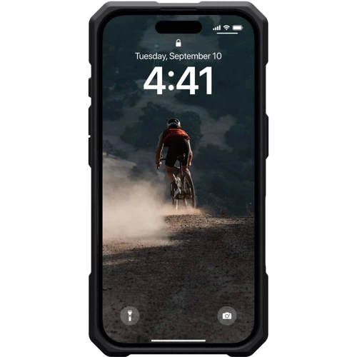 Чохол для iPhone Urban Armor Gear UAG Monarch Carbon Fiber (114462114242) для iPhone 16: Матеріали поликарбонат и полиуретан