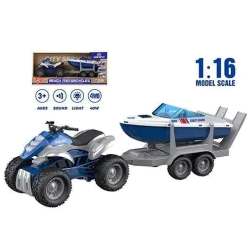 Квадроцикл інерційний Wenyi 1:16 з причепом (WY400E-5): Виробник Wenyi