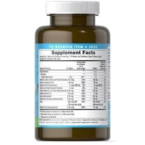 Puritan's Pride Pre-Vites Childrens Multivitamin 100 Chewable Tablets: Тип Мультивитамины
