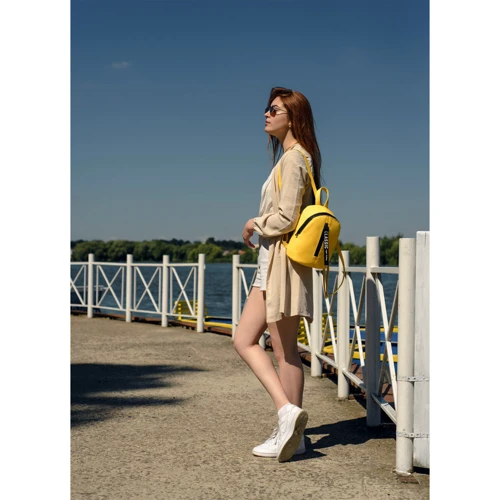 Женский рюкзак Sambag Mane SET желтый (18228028e): Застежка Молния