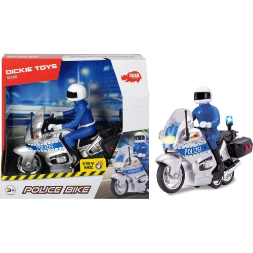 Мотоцикл Dickie Toys Полицейский патруль с фигуркой (3712004)