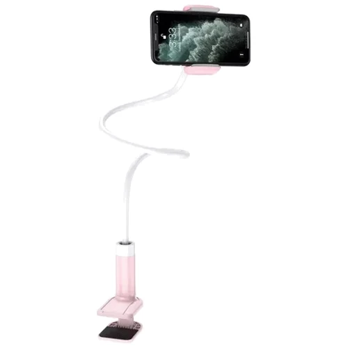Держатель Hoco Desk Holder PH23 Pink/White: Особенности С гибкой ножкой