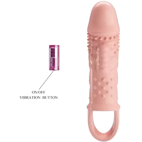 Удлиняющая насадка с вибростимуляцией PRETTY LOVE - PENIS SLEEVE Cecelia, BI-026242