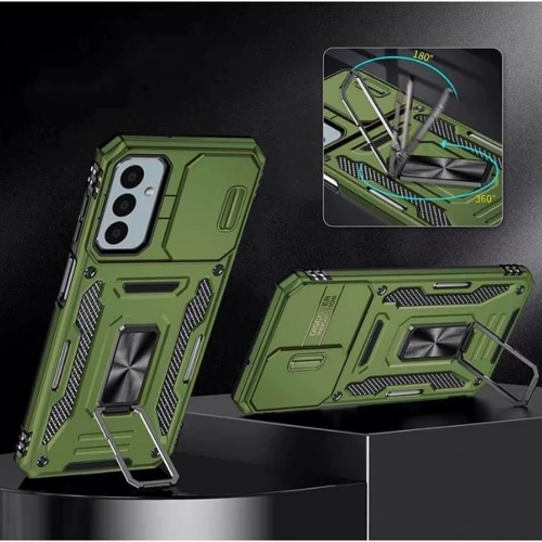 Чехол для телефонов Mobile Case Camshield Army Ring Army Green for Samsung A266 Galaxy A26 5G: Тип накладка на заднюю часть
