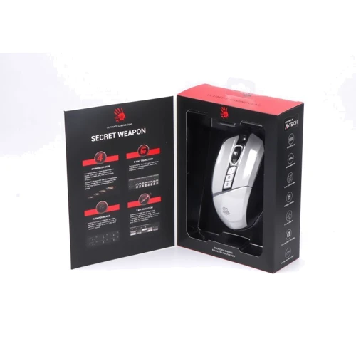 Мышь A4Tech W60 Max Bloody (Panda White): Количество кнопок 10