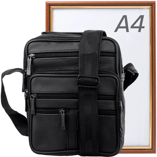 Мужская сумка планшет Valiria Fashion черная (DETAW7009-3): Застежка Молния
