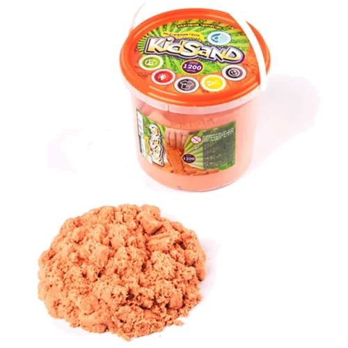 Набор креативного творчества Danko Toys "Кинетический песок "KidSand" KS-01-04, 1200 г (KS-01-04(Orange)): Производитель Danko toys
