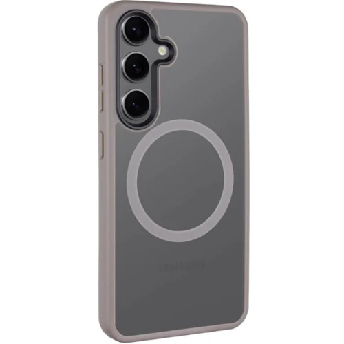 Чохол для телефона Mobile Case TPU+PC Металеві кнопки з MagSafe Colorful Grey для Samsung S926 Galaxy S24 Plus