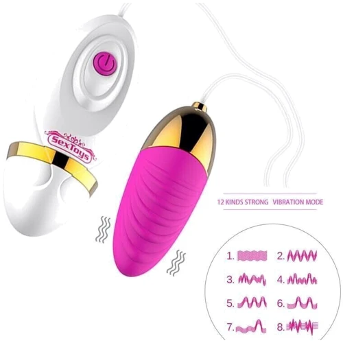 Вибро яйцо XESE VE10-AR Pink (12 режимов вибрации, зарядка от USB )