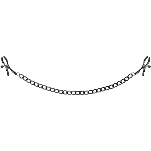 Зажимы для сосков Bedroom Fantasies Nipple Clamps with Chain - Black