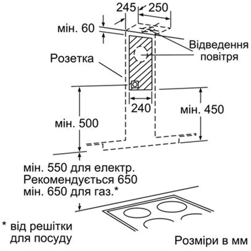 Вытяжка Bosch DWA098E50 фото 2