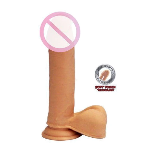ToyJoy Get Real Dual Density Dildo8 Inch Balls реалістичний фалоімітатор, 20.5x4.5 см