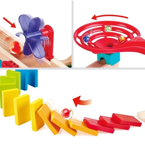 Конструктор-лабиринт Hape Marble Run Гоночная трасса 81 элементов (E1101) фото 3