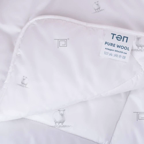 Одеяло ТЕП Природа Membrana Print Pure Wool 180х210 см (4820185679350): Материал чехла микрофибра