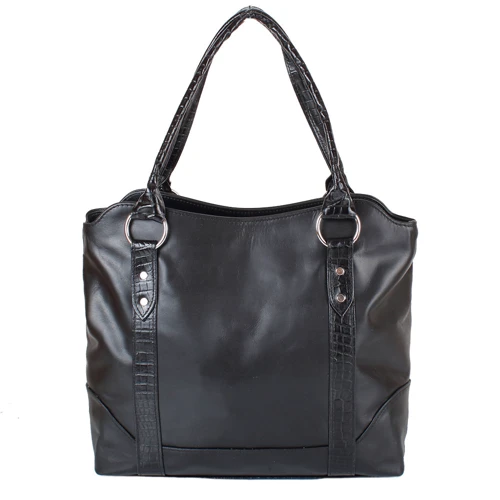 Женская сумка тоут Laskara черная (LK-DD210-black): Стиль Повседневный (Casual)