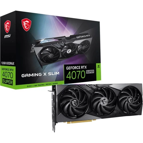 Видеокарта MSI GeForce RTX 4070 SUPER 12GB GDDR6X GAMING X SLIM: Интерфейс PCI Express 4.0 x16