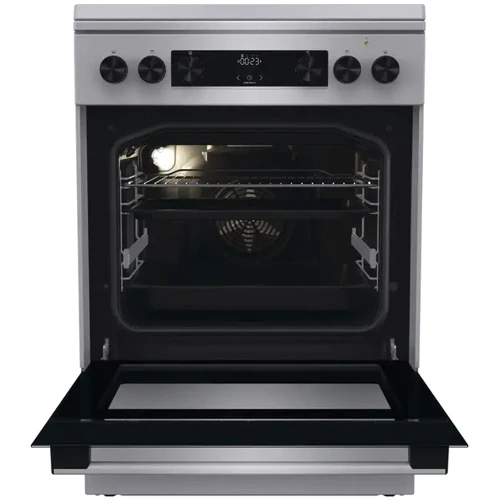 Плита комбинированная Gorenje GKS6C71XF: Управление механическое / электронное