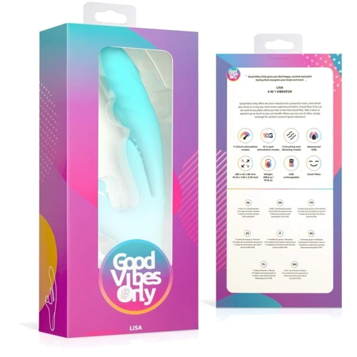 Вибратор-кролик Good Vibes Only - Lisa Thrusting Rabbit Vibrator with G-Spot Stimulator