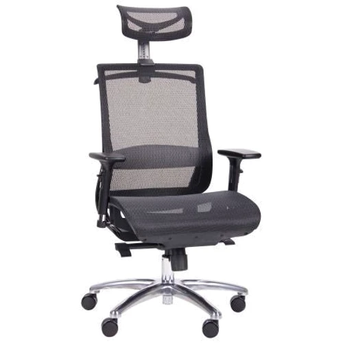 Кресло AMF Coder Black, Alum, Grey (546950): Тип для персонала
