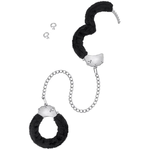 Поножи Fetish Tentation Adjustable metal and fur ankle cuffs