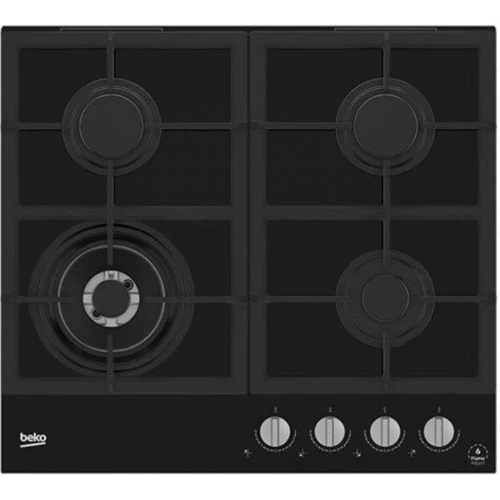 Варочная поверхность газовая Beko HILW64325SB: Рабочая поверхность стеклокерамика