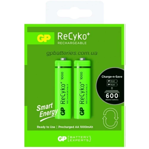 Gp AA 100AAHCE-2GB2 ReCyko+ Smart Energy R6 1000 mAh * 2 (NiMn) (100AAHCE / 4891199145421)
