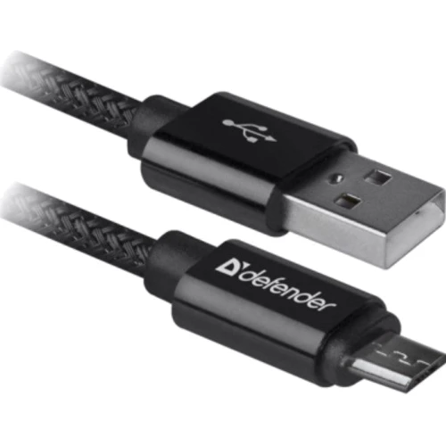 Кабель Defender PRO USB Cable to microUSB 1m Black (87802)