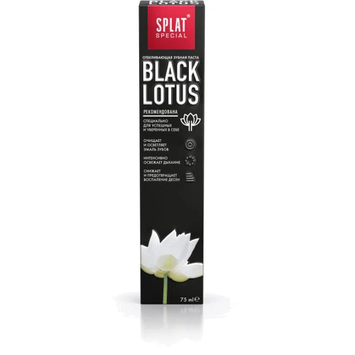 SPLAT Special Black Lotus 75 ml Зубна паста "Чорний лотос": Клас косметики Мідл-маркет