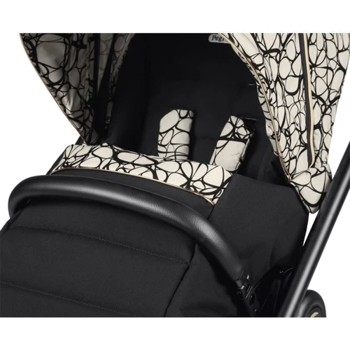 Коляска Peg-Perego Veloce Grafic Gold Lounge 3 в 1 черный (PACK-VEL31LG000002): Материал колес резина