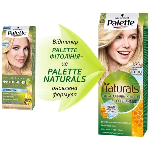 Palette Naturals Крем-краска для волос 0-00 (100) Скандинавский блондин 110 ml фото 6