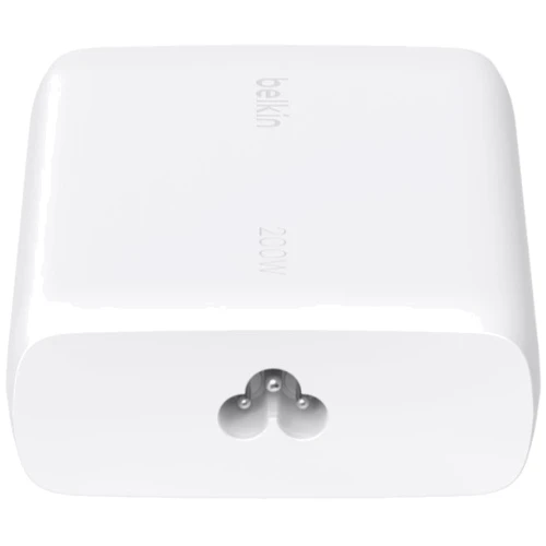 Зарядний пристрій Belkin Wall Charger 4хUSB-З GaN 200W White (WCH015VFWH): Кабель в комплекті отсоединяемый, отсутствует