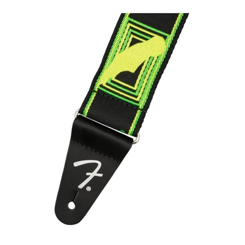 Ремень гитарный FENDER STRAP 2" NEON MONOGRAMMED GREEN YELLOW: Производитель Fender