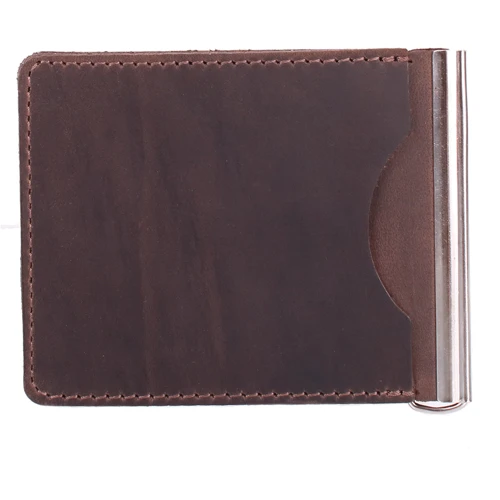 Мужской зажим для денег DNK Leather коричневый (DNK-Spring-clamp-plus-F): Страна производитель Украина