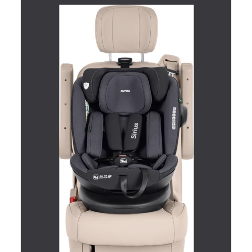 Автокресло Carrello Sirius CRL-8808 Absolute Black i-Size 40-150 см ISOFIX с поворотом фото 17
