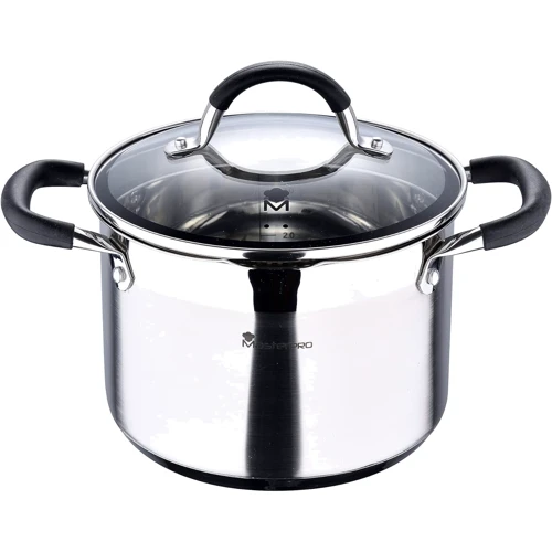 Каструля MasterPro Foodies collection BGMP-1505-BK із кришкою 20 см 4 л (00000025285)