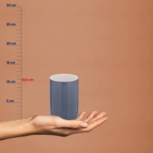 Склянка для зубних щіток KELA Ava димчасто-синій 10.5х7.5 см (24425)