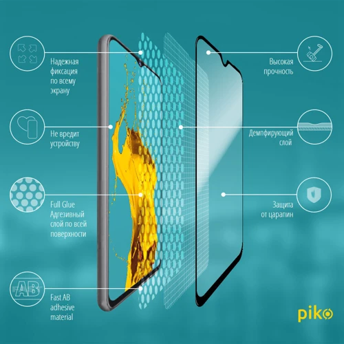 Аксесуар для смартфона Piko Tempered Glass Full Glue Black for Xiaomi Redmi Note 8 Pro