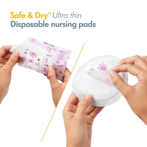 Одноразові ультратонкі прокладки для грудей Medela Disposable nursing pads Safe & Dry 30 шт фото 2