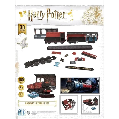 Пазл 3D Geekach Games Хогвартский Экспресс (Hogwarts Express Set 3D puzzle) 4dpuz001: Количество фрагментов, шт 180
