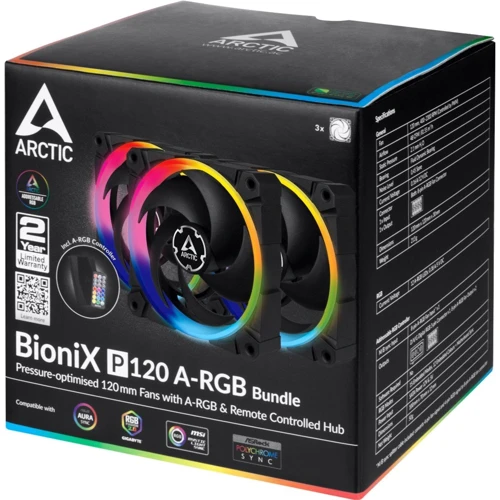 Кулер Arctic BioniX P120 A-RGB 3 Casefans + Controller (ACFAN00156A) фото 7