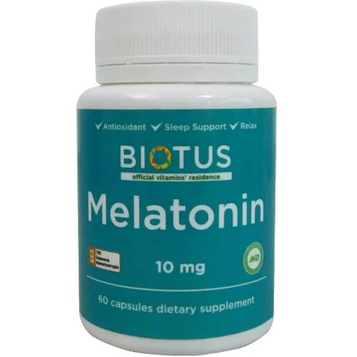 Biotus Melatonin 10 mg Мелатонін 60 капсул