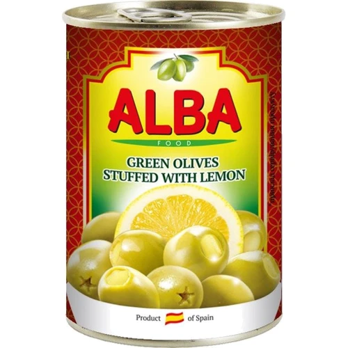 Оливки Alba Food фаршированные лимоном 300 мл (8435761500315)
