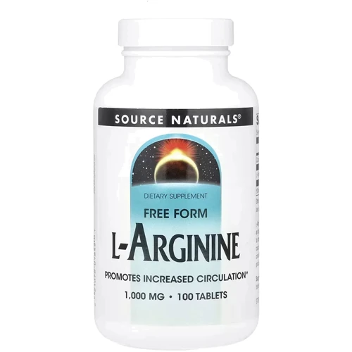 

Source Naturals L-Arginine 1000 mg - 100 Tablets