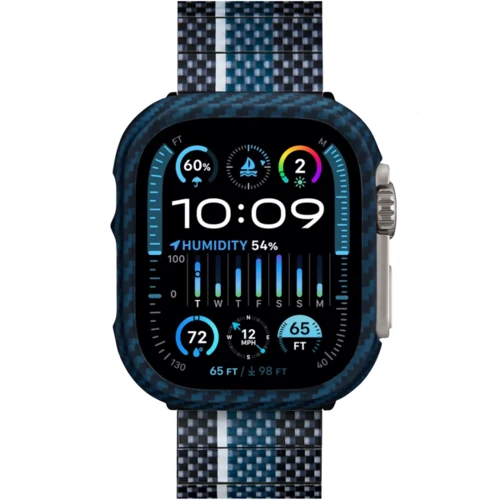 Чехол для Apple Watch Pitaka Air Case Black/Blue for Apple Watch Ultra 49mm / Ultra 2 (KW2302A): Тип аксессуара защитный чехол
