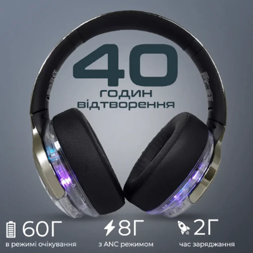 Наушники Promate TransTune Gun Metal (transtune.gunmetal): Дополнительно Совместимость с Apple, Совместимость с Android