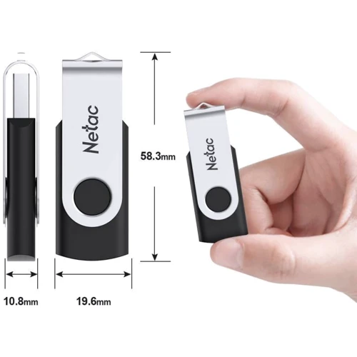 USB-флешка Netac 32GB U505 USB 2.0 (NT03U505N-032G-20BK): Вес 15 г